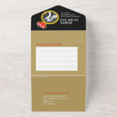 Invitation Tout En Un Fête d'anniversaire de mariage de 40 ans bague rub (Dehors)