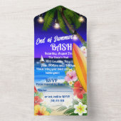 Invitation Tout En Un Fête de fin d'été (À l'intérieur)