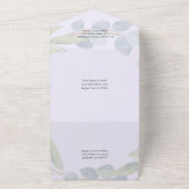 Invitation Tout En Un Fête de l'Eucalyptus de la lavande (Dehors)