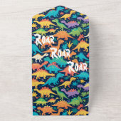 Invitation Tout En Un fête des dinosaures (Dehors)