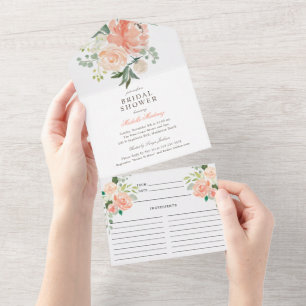 Invitation Tout En Un Fête des mariées florale et recette de printemps d