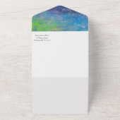 Invitation Tout En Un Fêter l'amour Abstrait impressionniste aquarelle (Dehors)