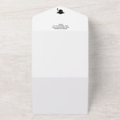 Invitation Tout En Un Fêter le diplômé Photo QR RSVP (Dehors)