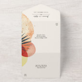 Invitation Tout En Un Feuille de palme Abstraite (Dehors)