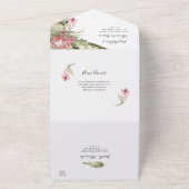 Invitation Tout En Un Feuilles de palmier Protea tropicales  (Dehors)