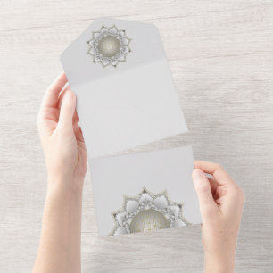 Invitation Tout En Un Fleur De Vie - Blossoms Mandala 1