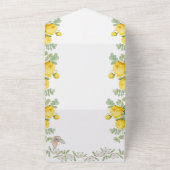 Invitation Tout En Un Fleur d'or : Rose jaune radieux (Dehors)