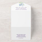 Invitation Tout En Un Fleur sauvage Mariage Rustique Pays Fleurs sauvage (Dehors)