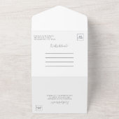 Invitation Tout En Un Fleur sauvage moderne Boho Botanique Jardin Mariag (Dehors)