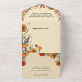 Invitation Tout En Un Fleurs d'automne Mariage de automne (Dehors)