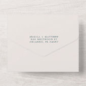 Invitation Tout En Un Fleurs d'automne Mariage extérieur rustique (Verso)