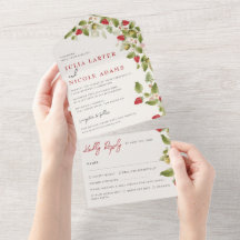 Fleurs de Fraisier Sauvage Rouge Doux Mariage