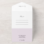 Invitation Tout En Un Fleurs de pêche rustiques Aquarelle Art (Dehors)