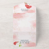 Invitation Tout En Un Fleurs Jardin Géranium Classique Aquarelle (Dehors)