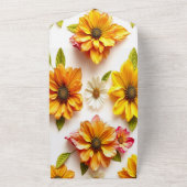 Invitation Tout En Un fleurs jaunes (Dehors)