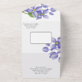 Invitation Tout En Un Fleurs Lilac violettes (Dehors)