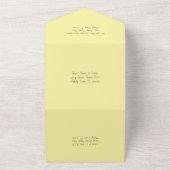 Invitation Tout En Un Fleurs tropicales Mariage Anniversaire Renouveau d (Dehors)