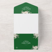 Invitation Tout En Un Floral d'hiver | Mariage vert tout en un (Dehors)