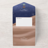 Invitation Tout En Un Foil du désert Anniversaire arabe Tout en un (Dehors)