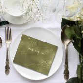 Invitation Tout En Un Fond de ligne à paillettes vert sauge olive Photo