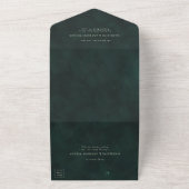 Invitation Tout En Un Forêt enchantée Fairytale Mariage vert (Dehors)