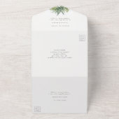 Invitation Tout En Un Forêt Enchantée Fermes de bois Élégant mariage (Dehors)