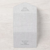 Invitation Tout En Un Forêt verte rustique tout en un mariage Inviter (Dehors)