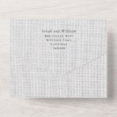 Invitation Tout En Un Forêt verte rustique tout en un mariage Inviter (Verso)