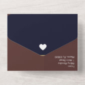 Invitation Tout En Un Formes Géométriques Tons Sombres Mariage   (Verso)