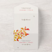 Invitation Tout En Un Fraîcheur Citrus Foliage Mariage (Dehors)