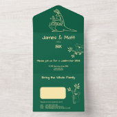 Invitation Tout En Un Fresque Green Australian Animals Jumeau Anniversai (À l'intérieur)