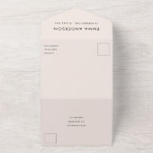 Invitation Tout En Un Funérailles modernes | Célébration élégante de la  (Dehors)