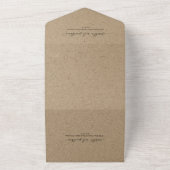 Invitation Tout En Un Funky Free Bière Mariage avec RSVP & Registre Tout (Dehors)