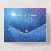 Invitation Tout En Un Galaxy & Mariage Or tout en un (Verso)