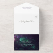 Invitation Tout En Un Galaxy Nebula Constellations Mariage magnifique RS (Dehors)