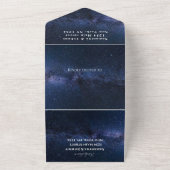 Invitation Tout En Un Galaxy Starry Night Sky Universe Mariage Nebula (Dehors)