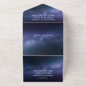 Invitation Tout En Un Galaxy Starry Night Sky Universe Mariage Nebula (Dehors)