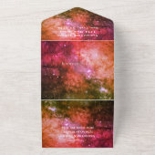 Invitation Tout En Un Galaxy Starry Night Stars Sky Mariage (Dehors)