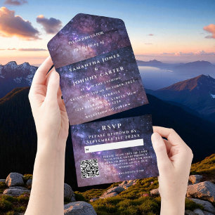 Invitation Tout En Un Galaxy Starry Night Universe Sky Mariage Nebula