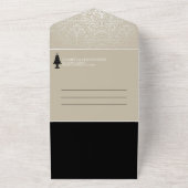 Invitation Tout En Un Gâteau mariage (Dehors)