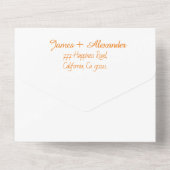 Invitation Tout En Un Gay Rainbow Mariage LGBT Pride RSVP QR Code (Verso)