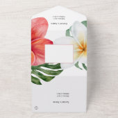 Invitation Tout En Un Glam Modern Tropical Chic Mariage (Dehors)