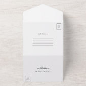 Invitation Tout En Un Glitzy Silver & Black 30th Birthday QR Code (Dehors)