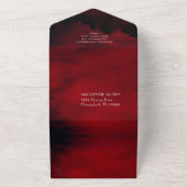 Invitation Tout En Un Gothique Luxe | La mort fait-nous partie Noir Red  (Dehors)