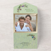 Invitation Tout En Un Grasses & Fleurs de Printemps Tout en un Mariage I (Dehors)