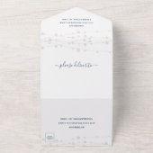 Invitation Tout En Un Guirlande Lumineuse de Ferme Rustique Mariage Tout (Dehors)