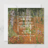 Invitation Tout en un Gustav Klimt Forest Mariage de la natur (Devant)