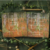 Invitation Tout en un Gustav Klimt Forest Mariage de la natur