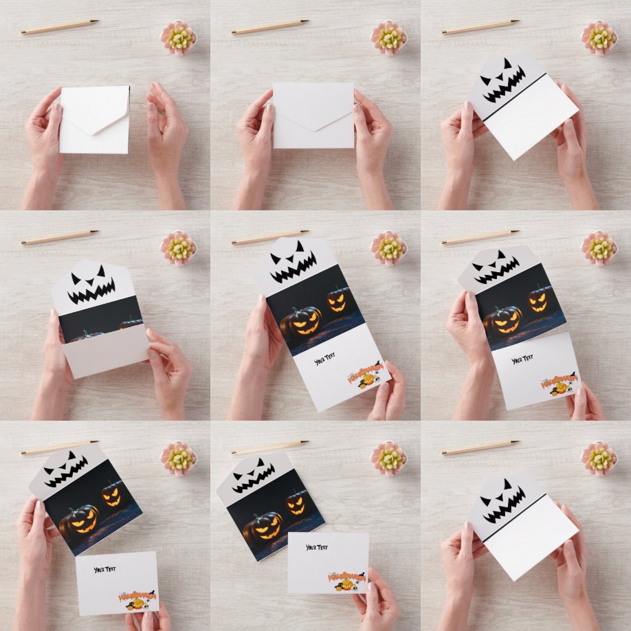 Invitation Tout En Un Halloween