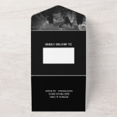 Invitation Tout En Un Halloween Maison hantée Couple Mariage Octobre (Dehors)